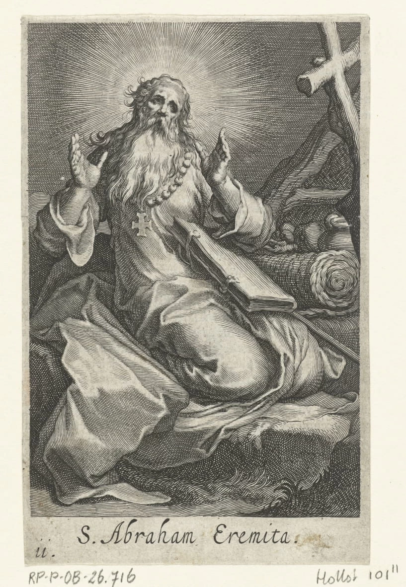 Sant'Abramo di Edessa come eremita - Rijks Museum Amsterdam